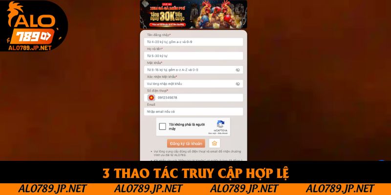 TRANG CHỦ 60 3 thao tác truy cập hợp lệ
